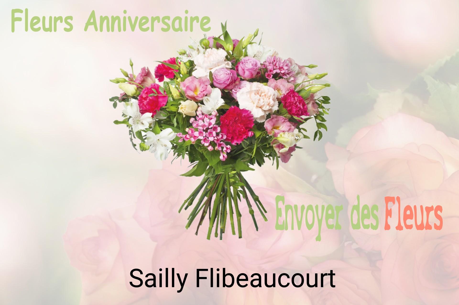 Bouquet de fleurs d’anniversaire livré à Sailly-Flibeaucourt