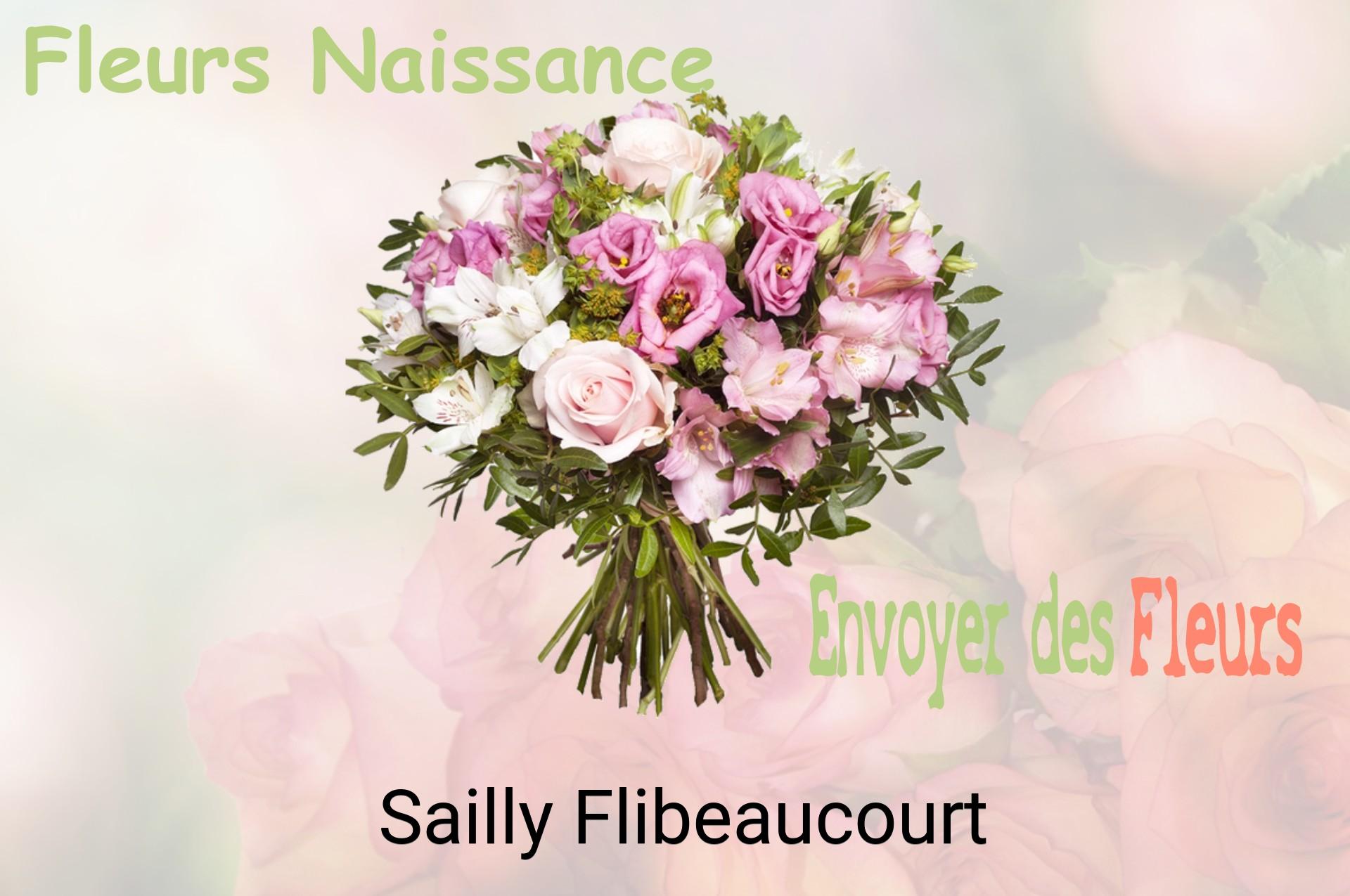Bouquet de fleurs de naissance livré à Sailly-Flibeaucourt